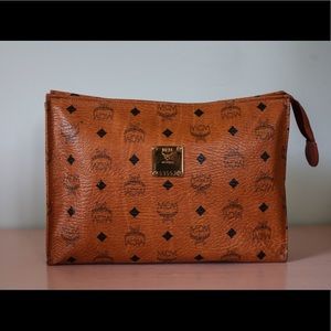 Vintage MCM Medium Zip Pouch